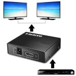 Adaptateur Display HDMI to HDMI, prend en charge 4K / 60Hz, vers HDMI / Display port, adaptateur 1x2