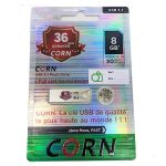 USB Flash Disque 2.0 8GB CORN, Clé USB des vitesses allant jusqu'à jusqu'à 150 Mo/s