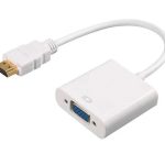 HDMI to VGA Adaptateur Convertisseur Câble Adaptateur Support 1080P