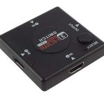 HDMI Switch Box Splitter 3 ports HDMI Splitter en 1, HDMI Hub, Adaptateur câble Convertisseur Support 4K 2K 1080P 3D
